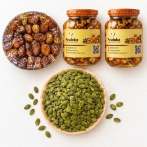 عرض الصحة من فسدقة - بلح وعسل بالمكسرات ولب يقطينعرض الصحة من فسدقة - بلح وعسل بالمكسرات ولب يقطين